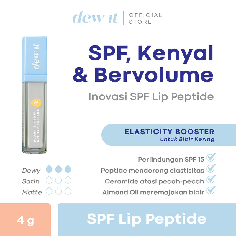 Dew It - Plump & Glow SPF Lip Peptide Dewy You (Clear)